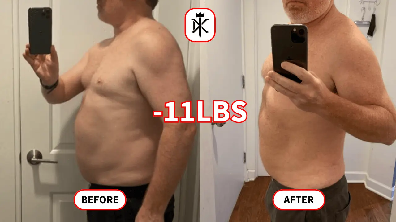 Adam-Brown's fat loss progress photo with Default Kings