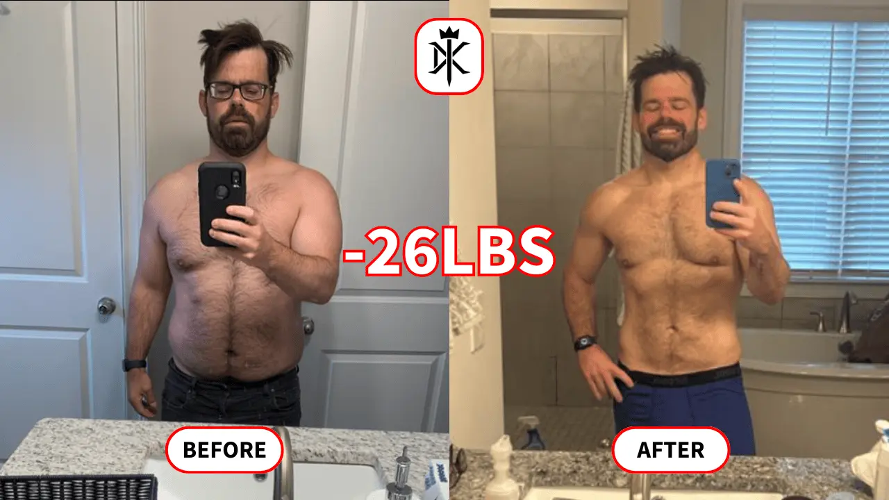 BEFORE-new's fat loss progress photo with Default Kings