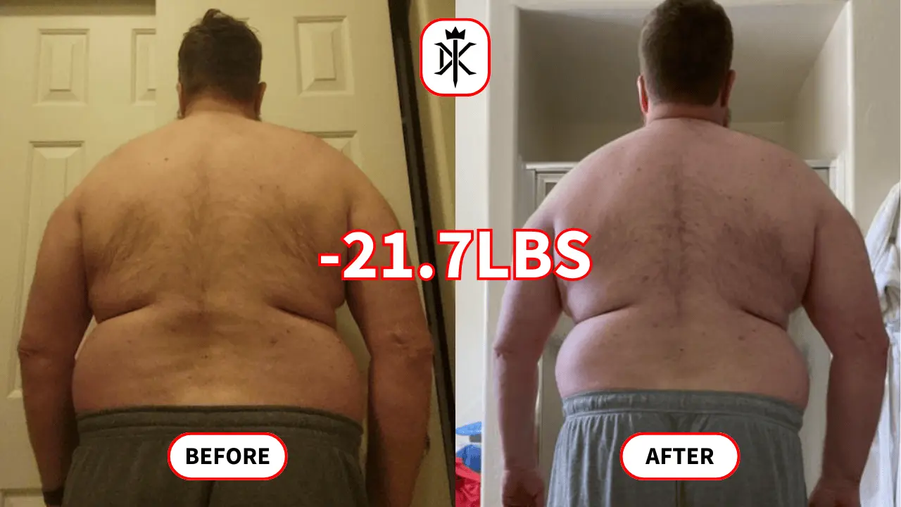 David-Franz's fat loss progress photo with Default Kings