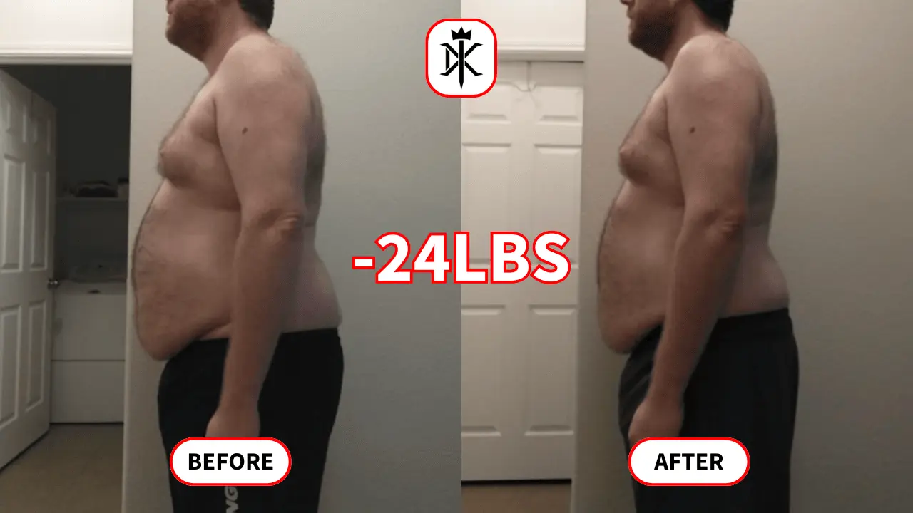 Derick-Balusek's fat loss progress photo with Default Kings