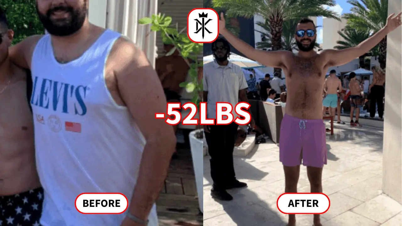 Eddie-Massabni's fat loss progress photo with Default Kings