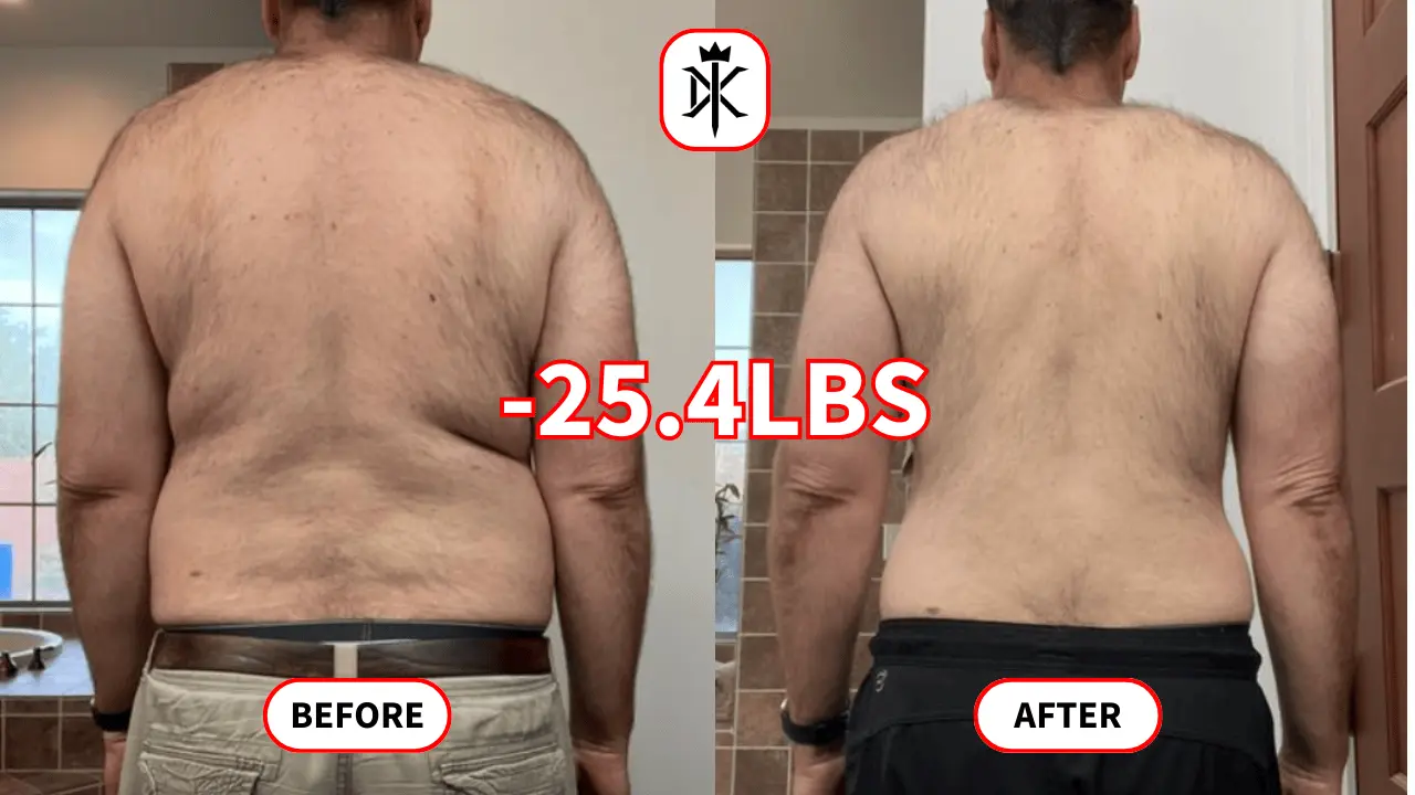 Mike-Knievel's fat loss progress photo with Default Kings