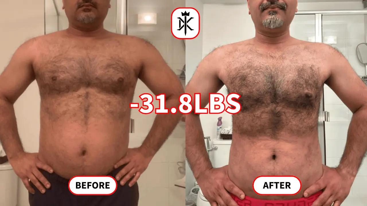 Riz-Aseem's fat loss progress photo with Default Kings