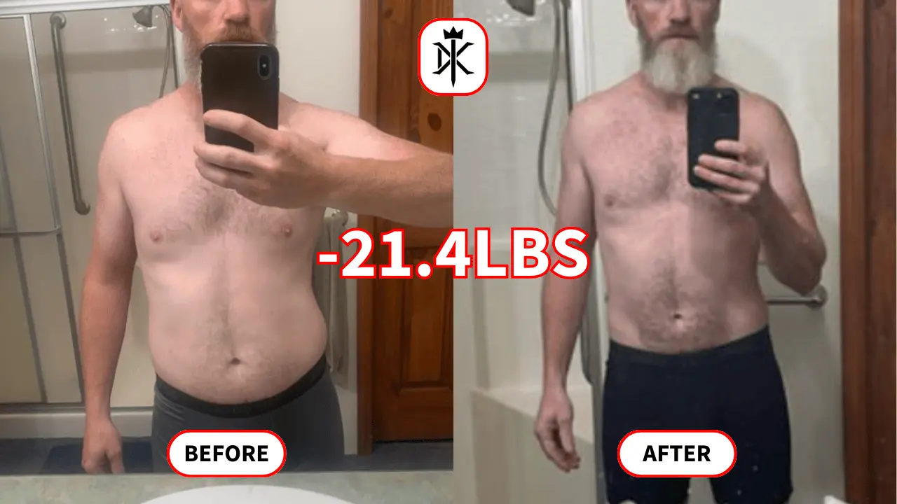Robert-Keim's fat loss progress photo with Default Kings