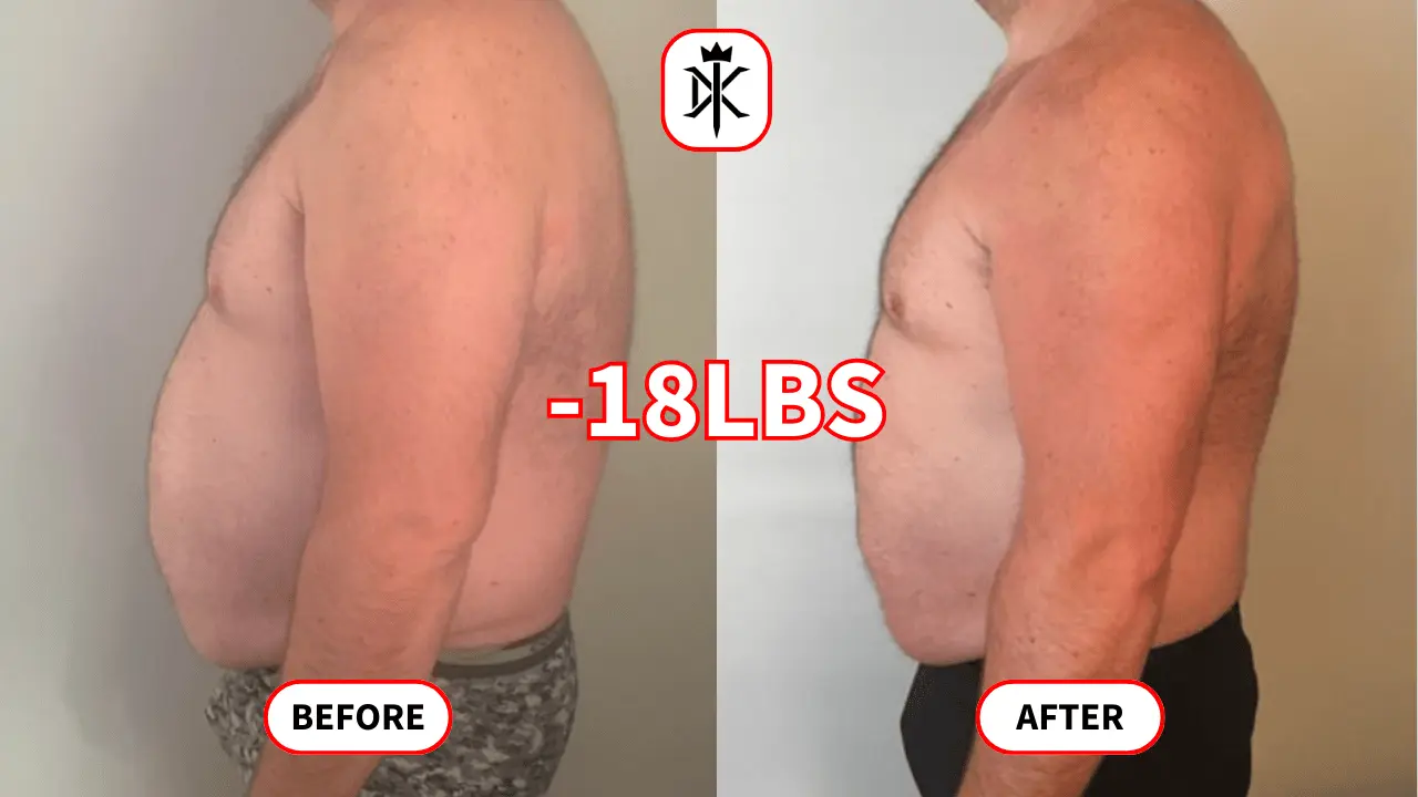 Thomas-Kelly's fat loss progress photo with Default Kings