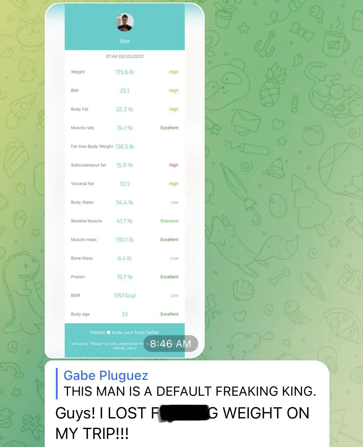 'screenshot of Default Kings community chat